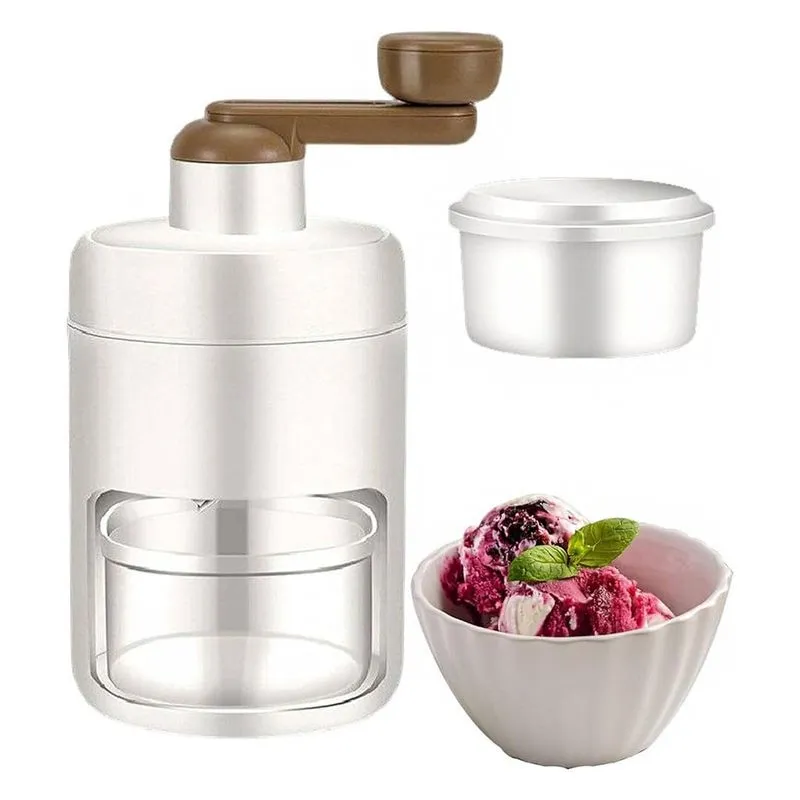 Máquina De Raspadinha Para Cozinha Triturador De Gelo Manual Portátil