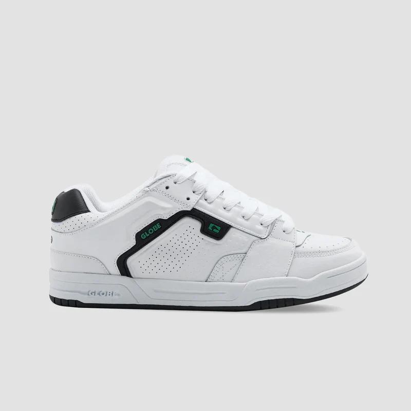 Globe Scribe Shoes - White/Green 6uk / White/Green