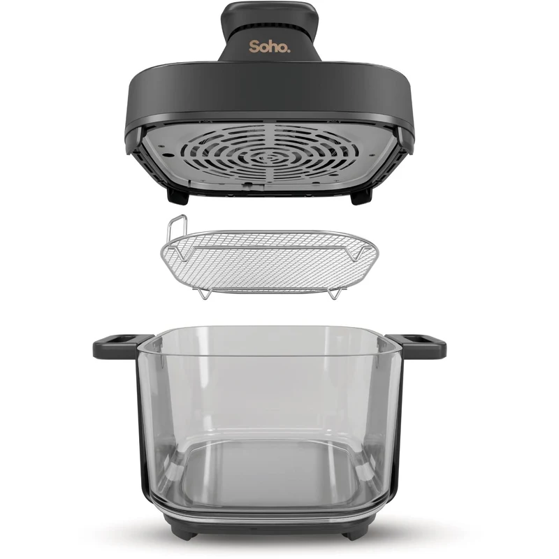 Soho Crystal 6L Glass Air Fryer