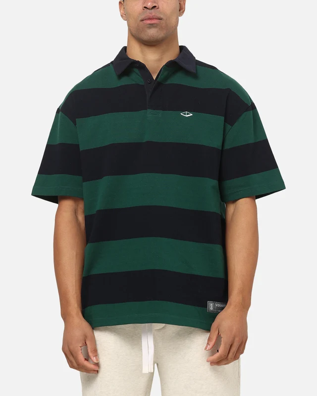 Vouseti Post Game Polo Shirt Navy/Teal S