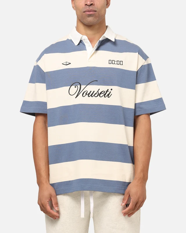 Vouseti Post Game Polo Shirt Blue XS