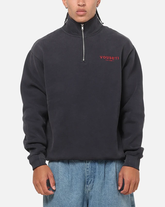 Vouseti The OG Quarter Zip Crewneck Navy XL