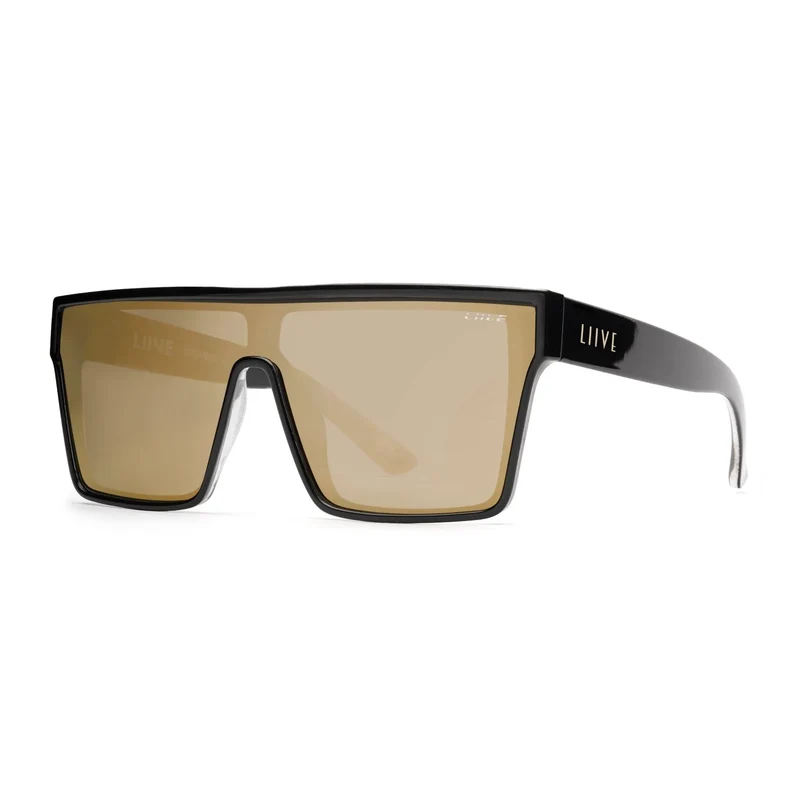 Liive Vision Wasteland Sunglasses (L0828C) Gold Mirror/Matt Black