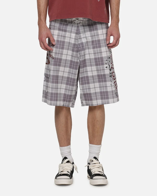Worship Catharsis Long Boardshorts Light Grey 36