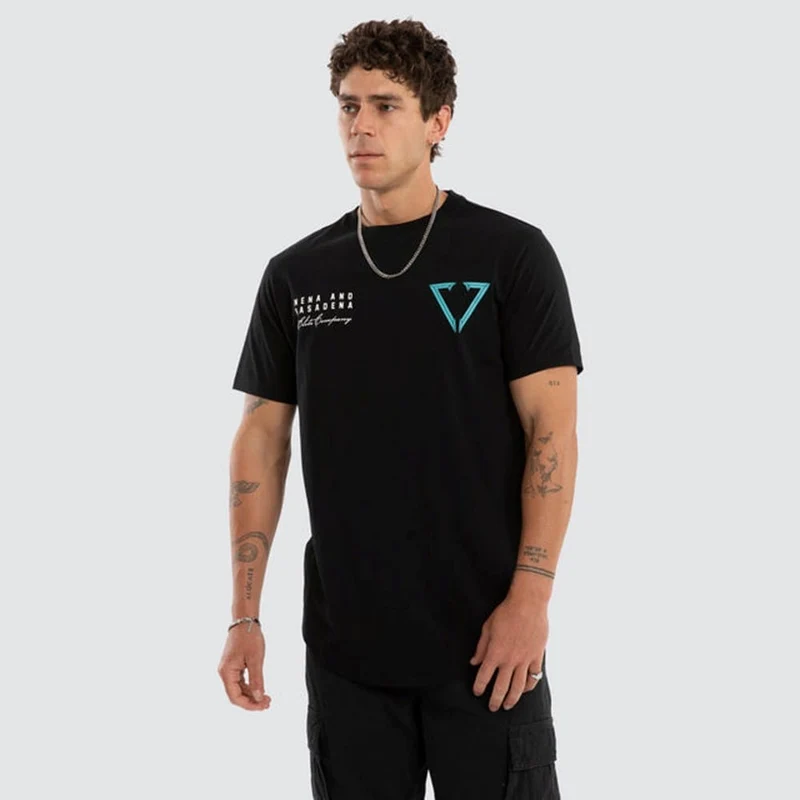 NXP Mens Eidolon Dual Curved Tee Jet Black / L