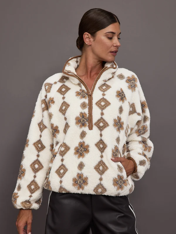 Harlow Fleece Pullover - Abstract Abstract / XL