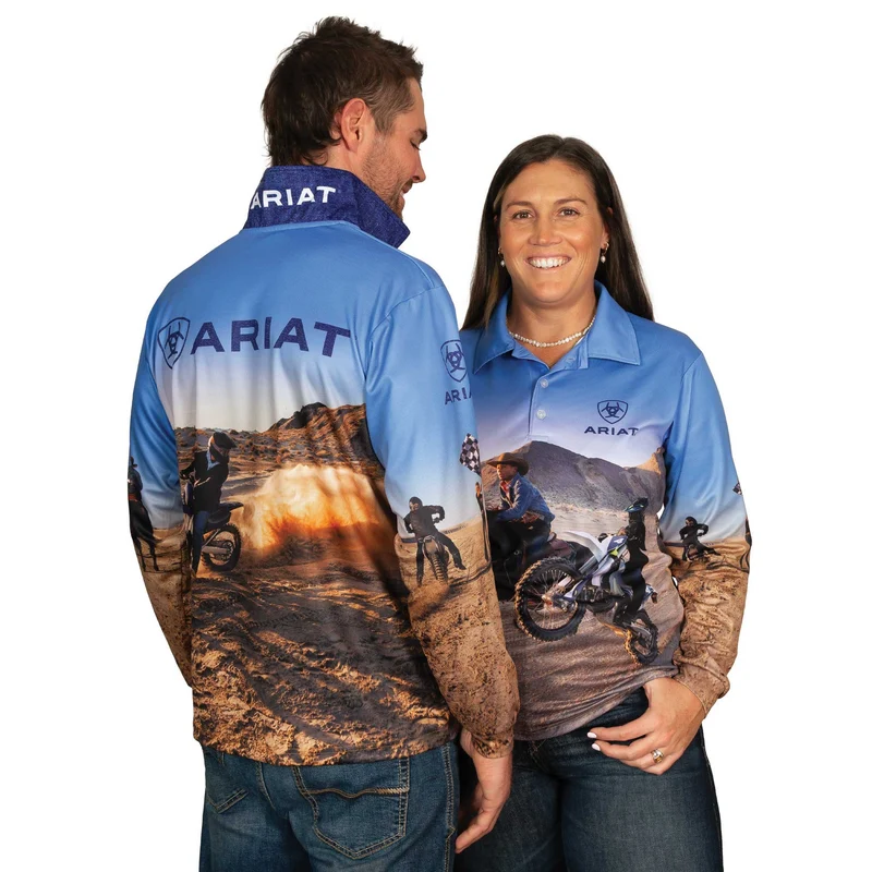 Ariat Adult Fishing Shirt - Lets Ride XXL