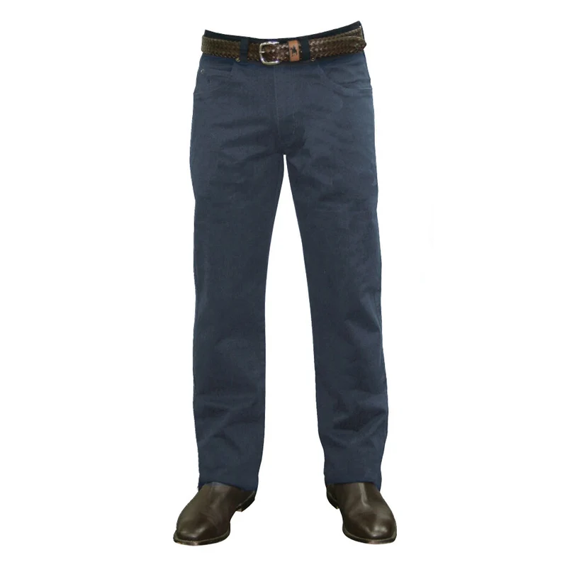 Thomas Cook Mens Stretch Moleskin Jeans (TCP1237007) (TCP1239007) (TCP1241007) Blue Steel 40 / 30