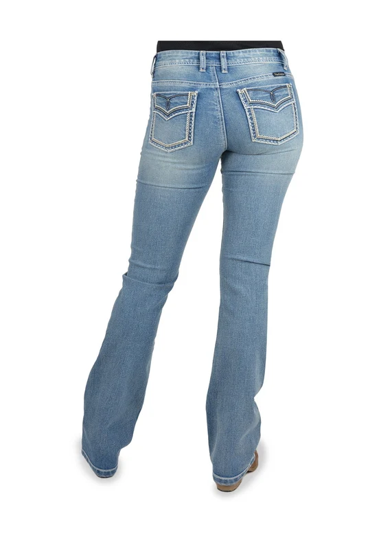 Pure Western Womens Veronica Bootcut Jeans - 34 Leg (PCP2211651) Moonshine 12