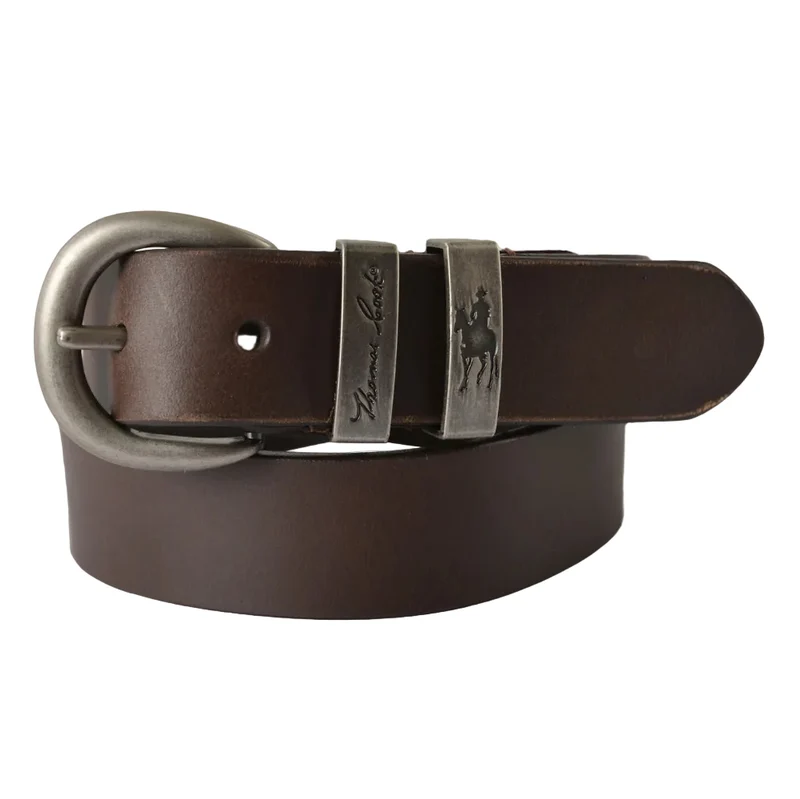 Thomas Cook Kids Silver Twin Keeper Belt (TCP7920BEL) Chocolate M (24")