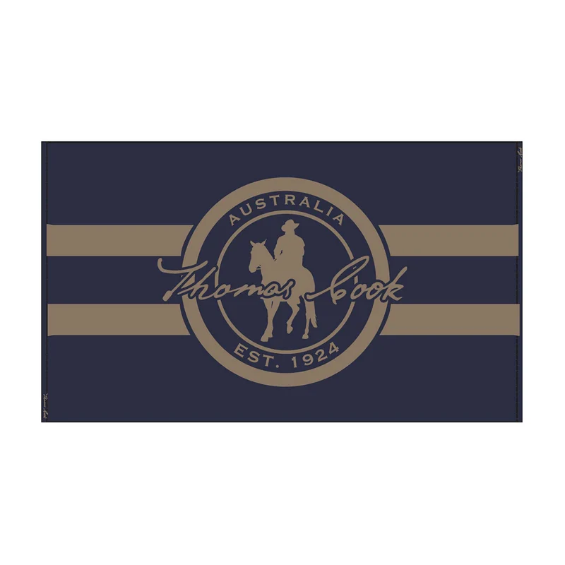 Thomas Cook Unisex Logo Towel (TCP1900TWL) Navy/Tan One Size [SD]