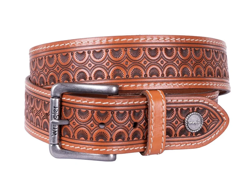 Wrangler Mens Quinn Belt (X3S1940BLT) Light Tan [SD] 42