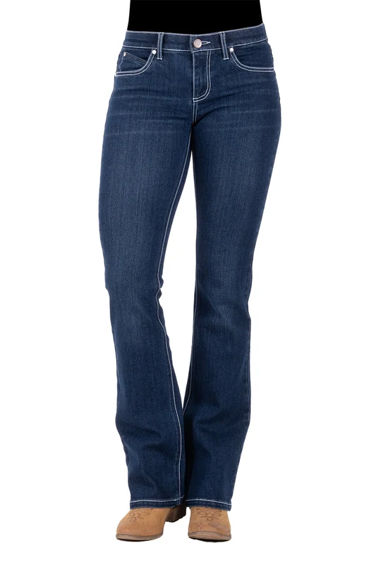 Wrangler Womens Amelia Q-Baby Booty Up Jeans (XCP2250860) Indigo 11 US / 16 AUS