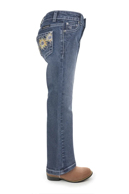Pure Western Girls Amy Bootcut Jeans (PCP5213935) Retro Blue 4
