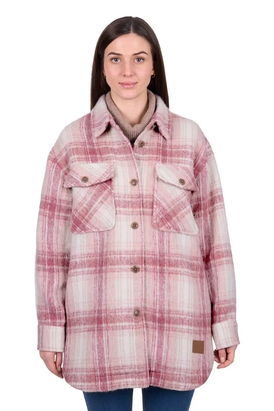 Dux-Bak Womens Elk Overshirt - Pink Pink / S