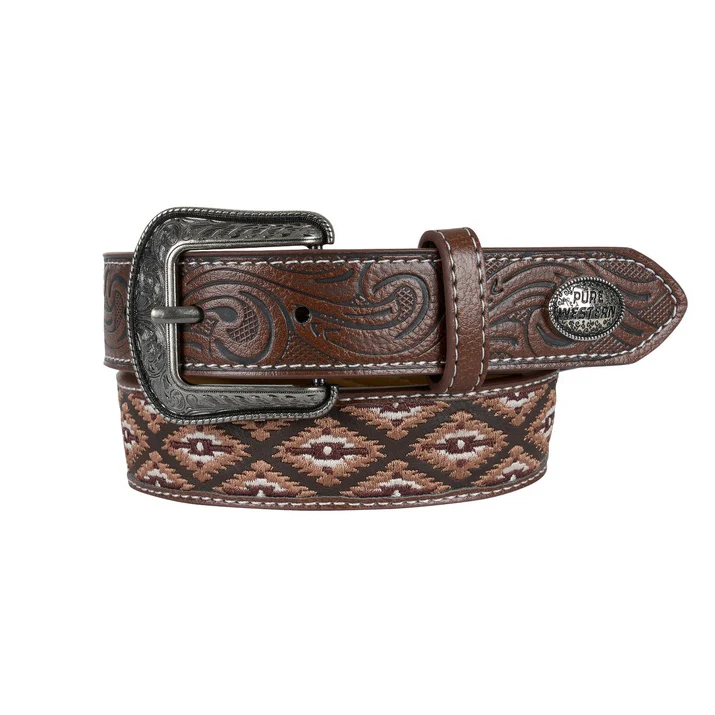 Pure Western Childrens Bowen Belt (P6W7984BLT) Tan [SD] L (28")