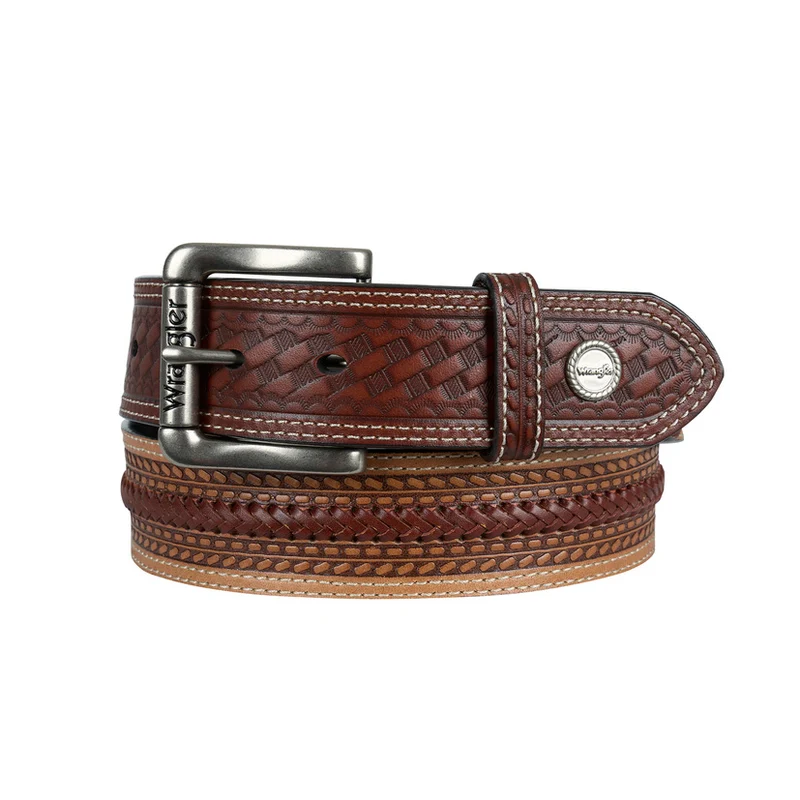 Wrangler Mens Kayson Belt (X6W1967BLT) Tan [SD] 40