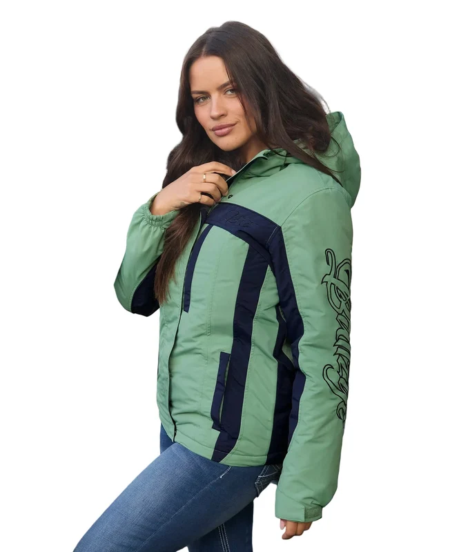 Bullzye Womens Carla Jacket (B6W2709529) Moss/Navy [SD] L