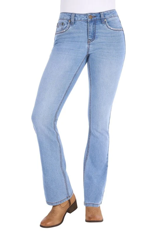 Pure Western Womens Juniper Bootcut Jean Light Sky / 32L / 20