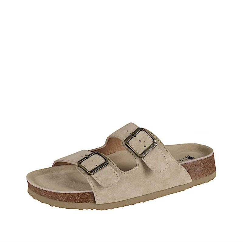 Thomas Cook Women's Trinity Buckle Sandal - Taupe Suede 8