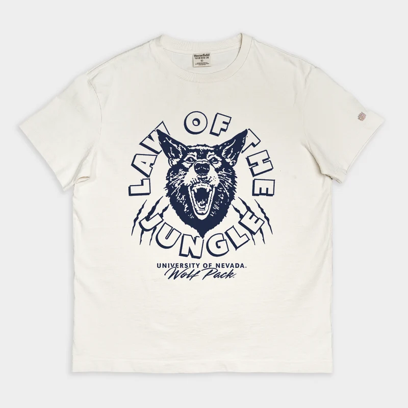 Nevada Wolf Pack "Law of the Jungle" Vintage Heavyweight Tee XXL / Cream