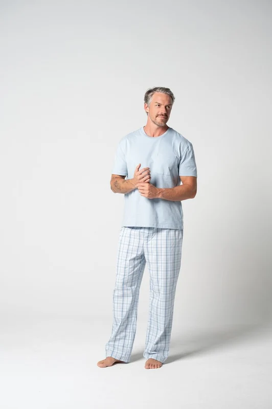 Contare Country Mens Cotton Tee & Pant Set Summerfield/Whisper / 3XL