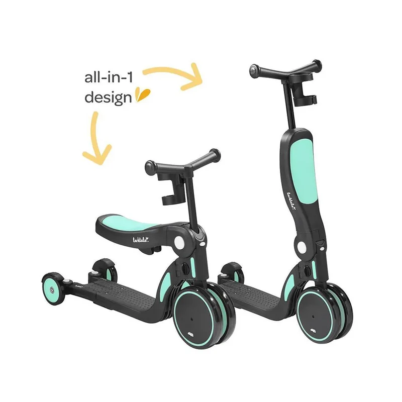Scoobi 5-in-1 Kids Convertible Scooter - Biscay Green Open Box