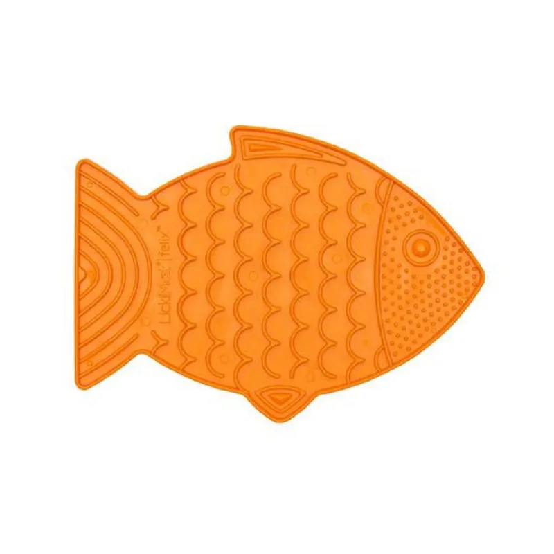 Tapete De Lamber Para Gatos Lickimat Felix Laranja