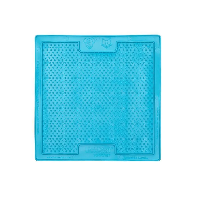 Tapete De Lamber Para Gato Lickimat Soother Azul