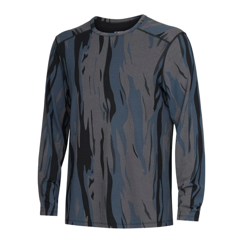 Le Bent Midweight Mens Crew 2026 Ombre Snow Gum / L