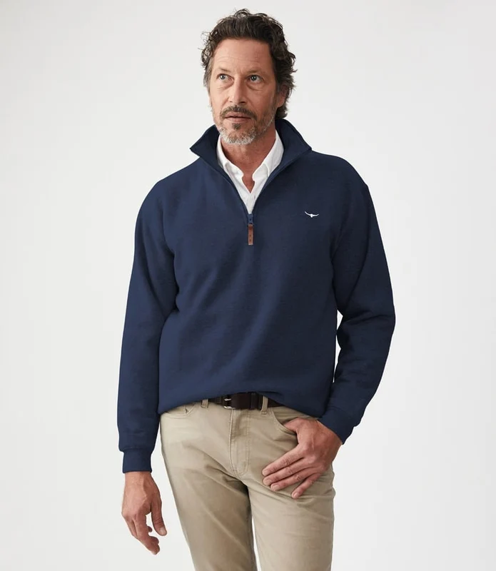 RM Williams Mens Mulyungarie Fleece Navy / 2XL