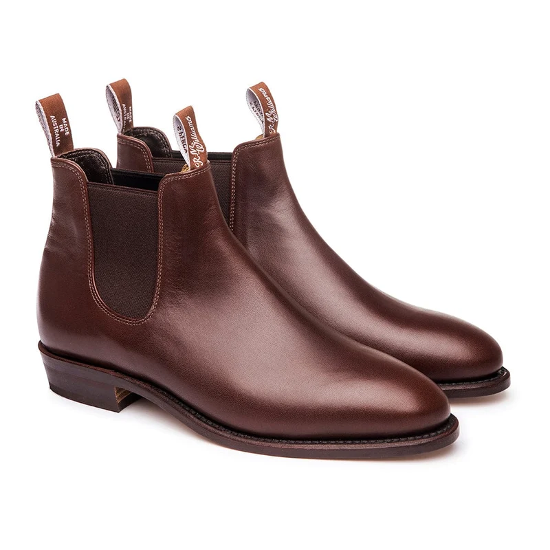RM Williams Adelaide Rubber Sole Chestnut / D / 12.5
