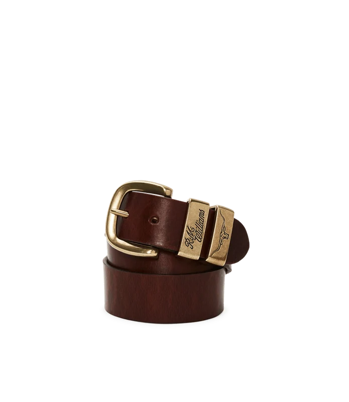 R.M. Williams Mens Drover Belt Mid Brown / 34
