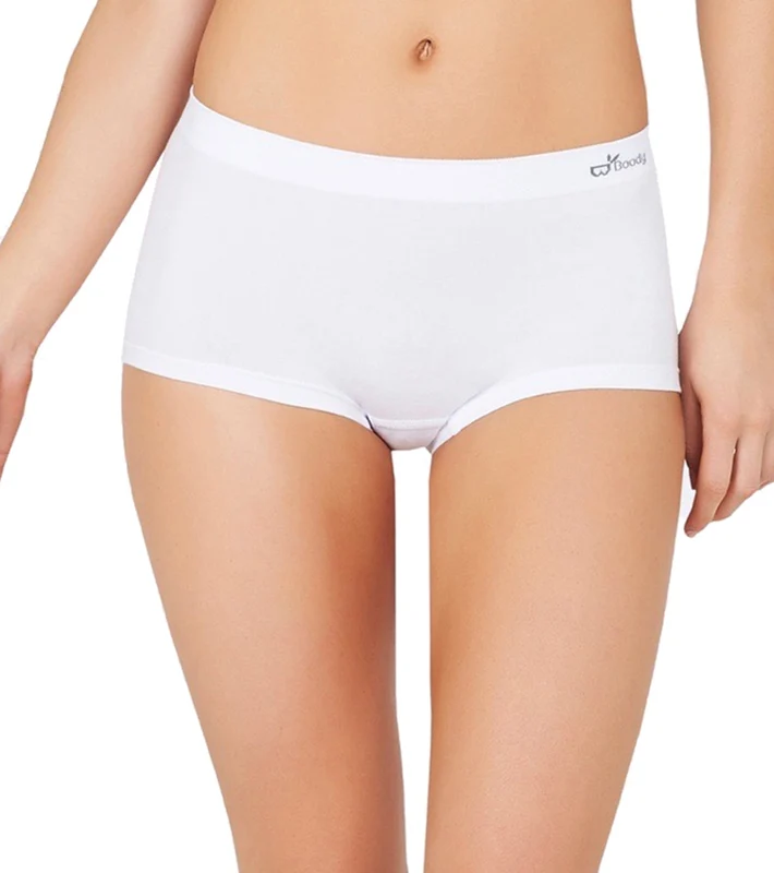 Boody Boyleg Brief Underwear White / L