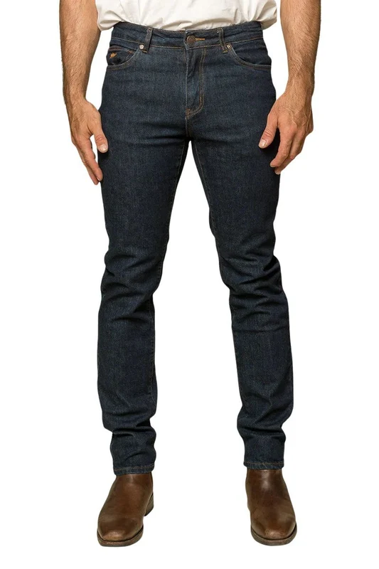 Ringers Western Mens Burke Tapered Leg Jeans (117108002) Dark Blue 28 / 32