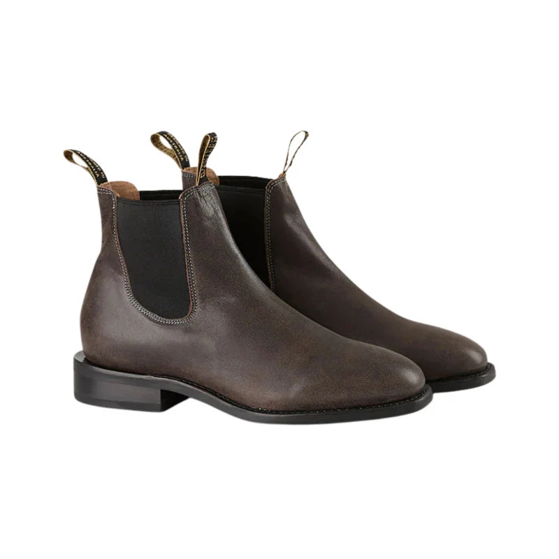 Ringers Western Mens Kununurra Dress Boots (125074RW) Smoke 9.5 (US) / EE