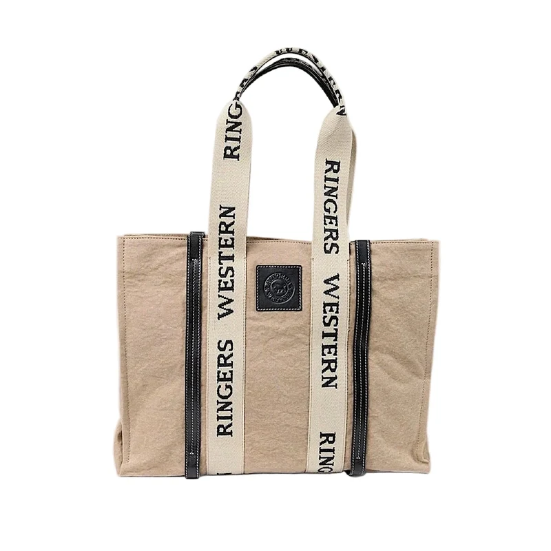Ringers Western Waxicanvas Tote Shopper Bag - Black