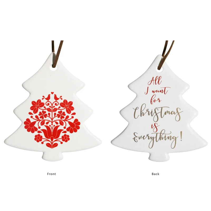 LVD Tree Wreath Home/Office Hanging Xmas Ornament Display Decor 8x9cm Red KG Super Store