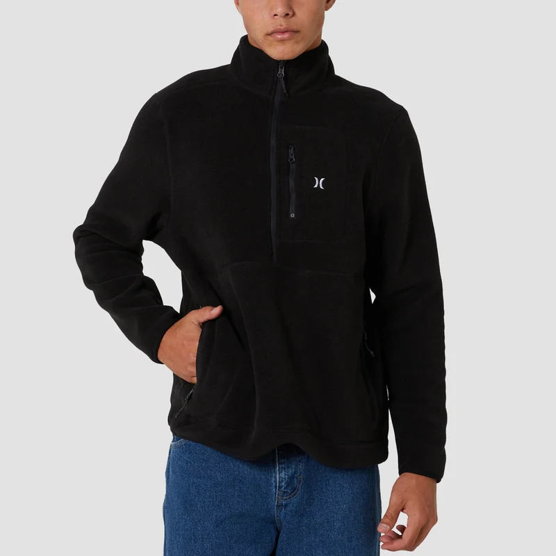 Hurley Explore Polartec 200 Sweatshirt Black Medium / Black