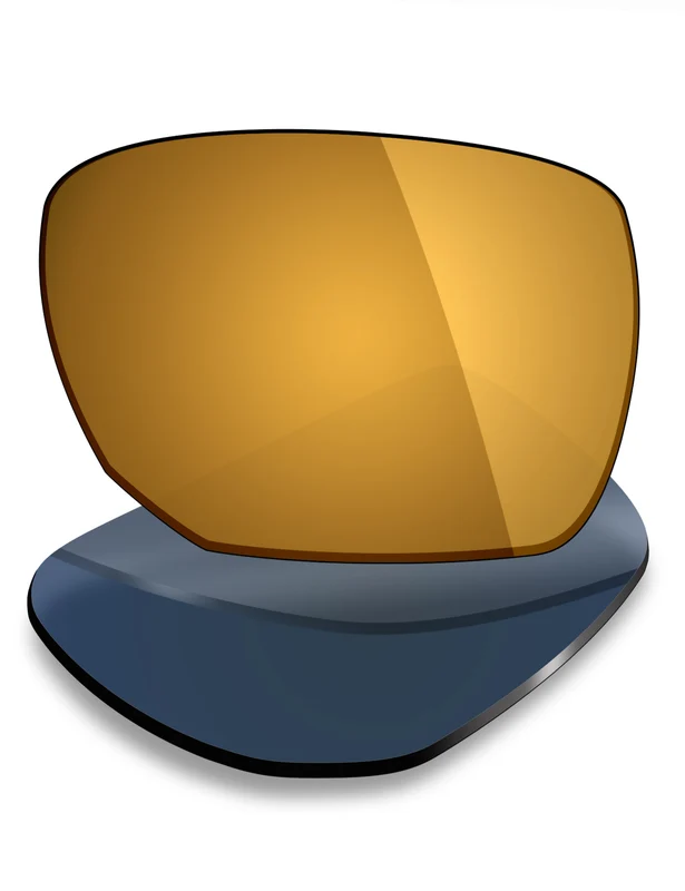 Custom Prescription Lenses for Oakley Ejector OO4142 58mm 24K Gold Mirrored / Thin