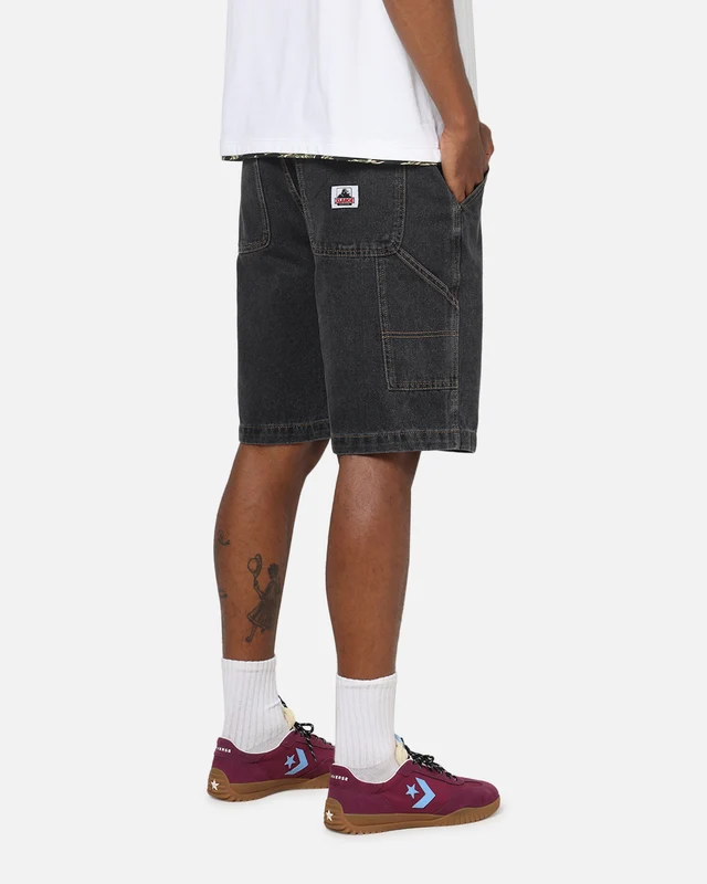 X-Large Carpenter Bull Denim 91 Shorts Washed Black 28