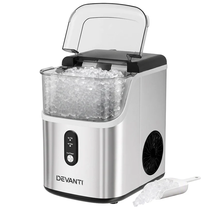 Devanti Ice Maker Machine 15kg Nugget Ice Cube Vibe Living