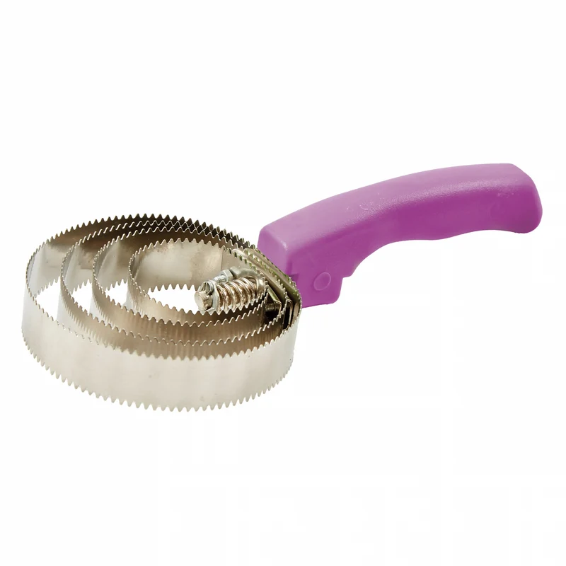 Roma Brights Reversible Metal Curry Comb Deep Purple