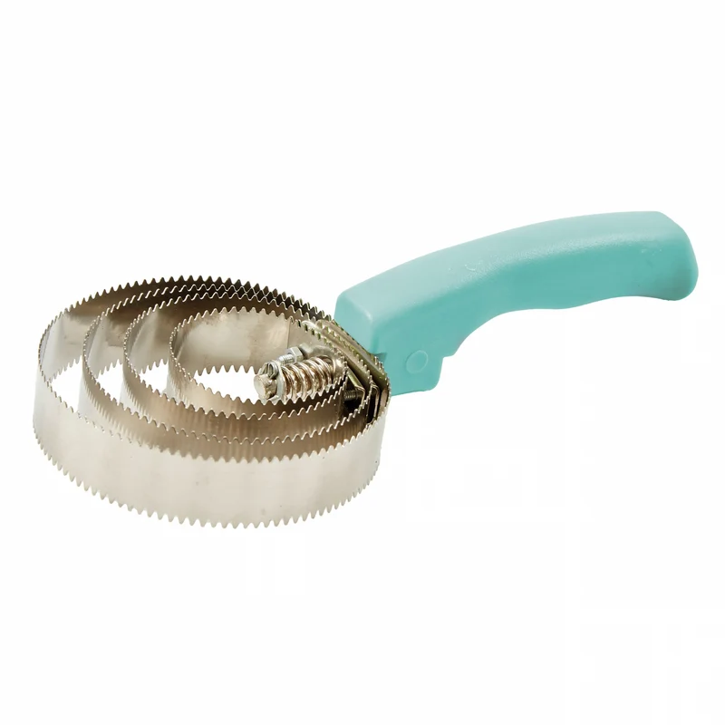 Roma Brights Reversible Metal Curry Comb Turquoise