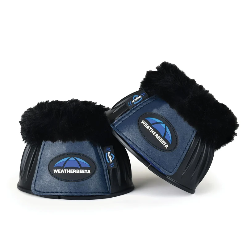 Prime Fleece Rubber Bell Boots | WeatherBeeta Medium / Black/Navy