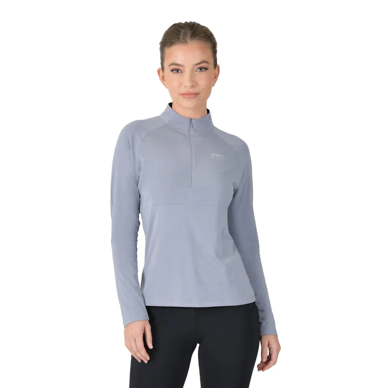 Weatherbeeta Bamboo Long Sleeve Performance Base Layer Ladies Medium/12 / Bluestone