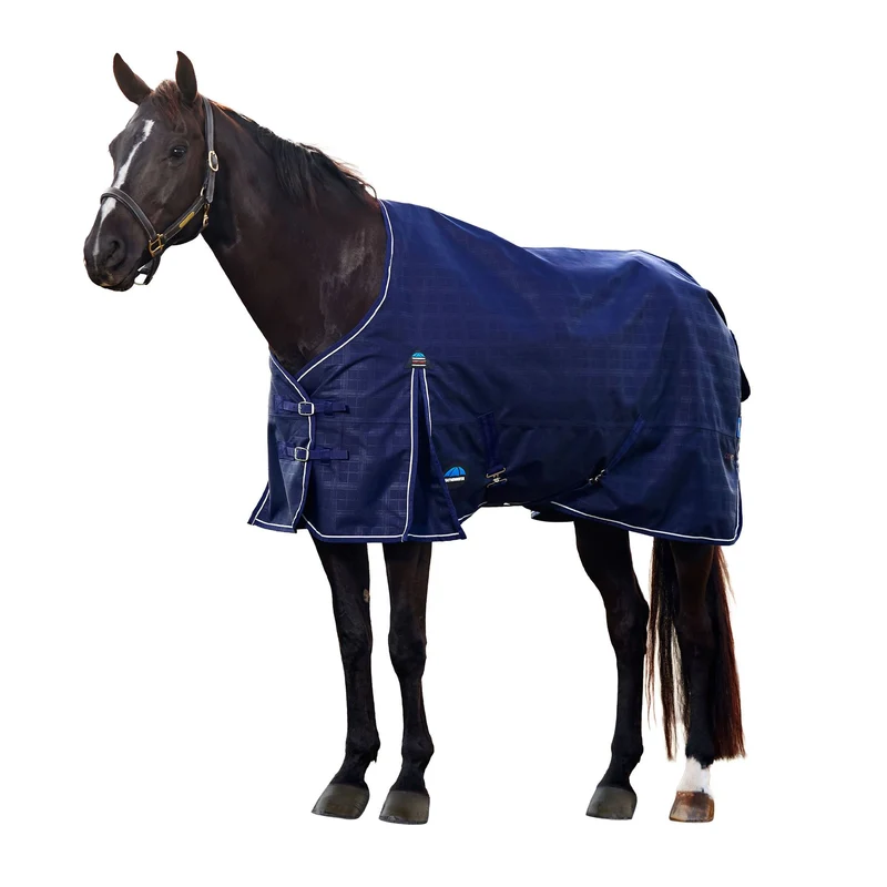 Weatherbeeta Comfitec Prelim Turnout 220G 7ft 3 / Navy Embossed Plaid