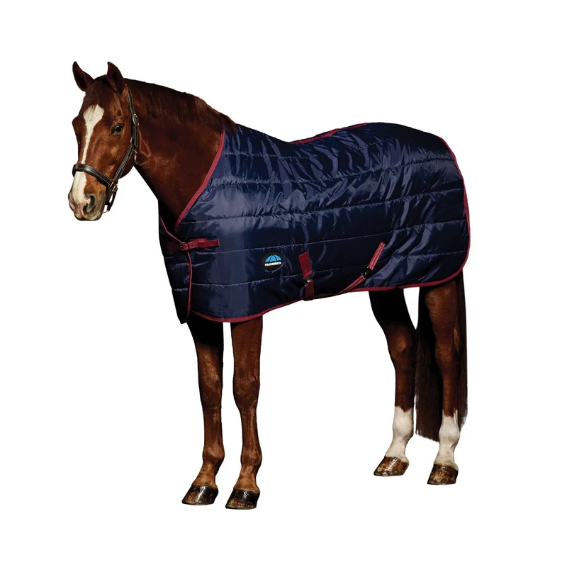 Weatherbeeta Comfitec 210D Channel Quilt Stable Standard Neck 100G 6ft 5 / Navy/Burgundy