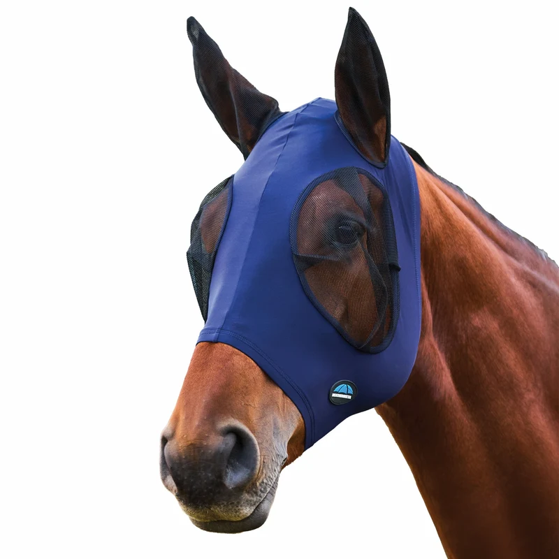 Weatherbeeta ComFiTec Stretch Fly Mask with Ears Navy/Black / Medium