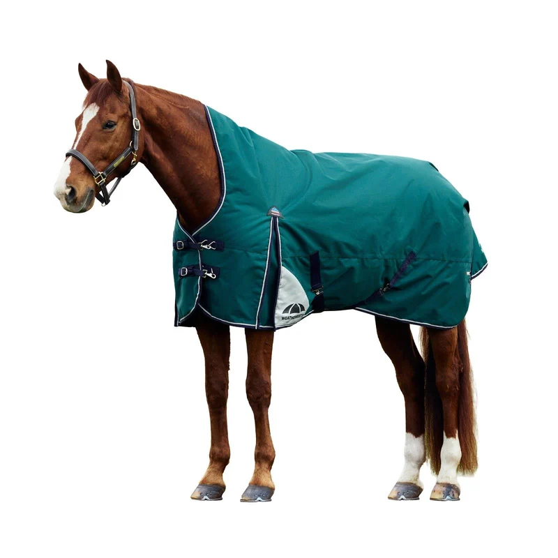 WeatherBeeta ComFiTec Plus Dynamic High Neck Turnout Rug 6ft 5 / Forest Green/Navy